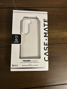 Case-Mate Samsung Galaxy Z Fold5 Case Clear Tough Clear Heavy Duty Protective